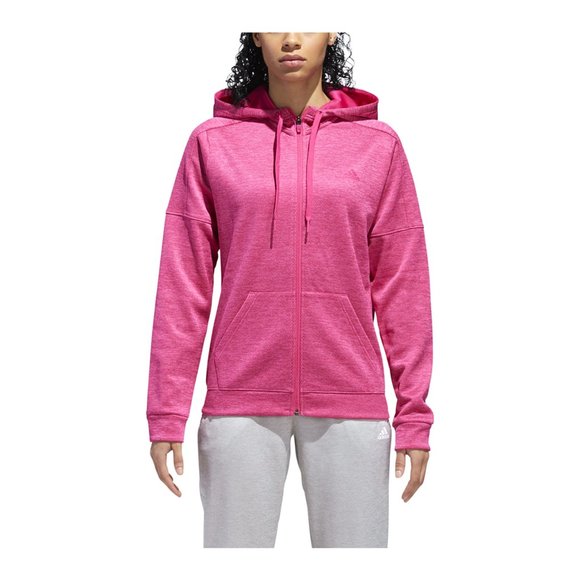 adidas Tops - Adidas NWT Team Issue Full Zip Hooded Jacket Pink (S)